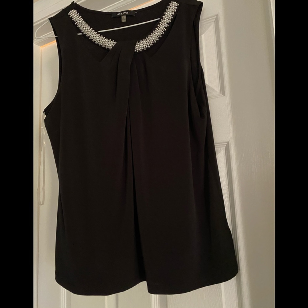 Nine West black tank top